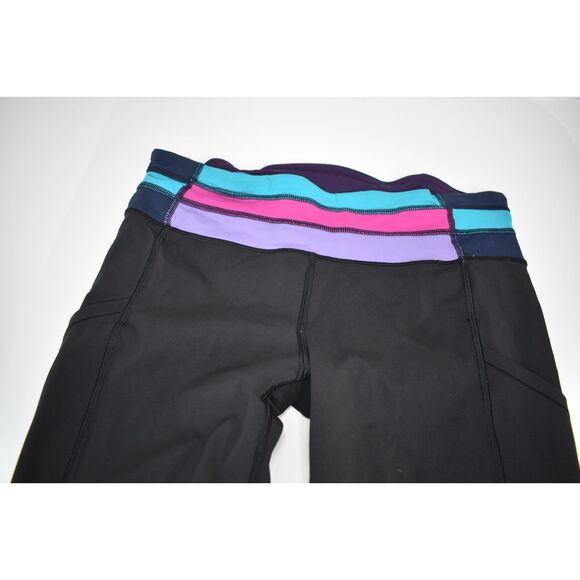 Lululemon Speed Tight *Interlock Black/Quilt Winter Mid Rise Pocket Legging 6 - Picture 5 of 8